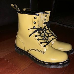 YELLOW DR. MARTENS